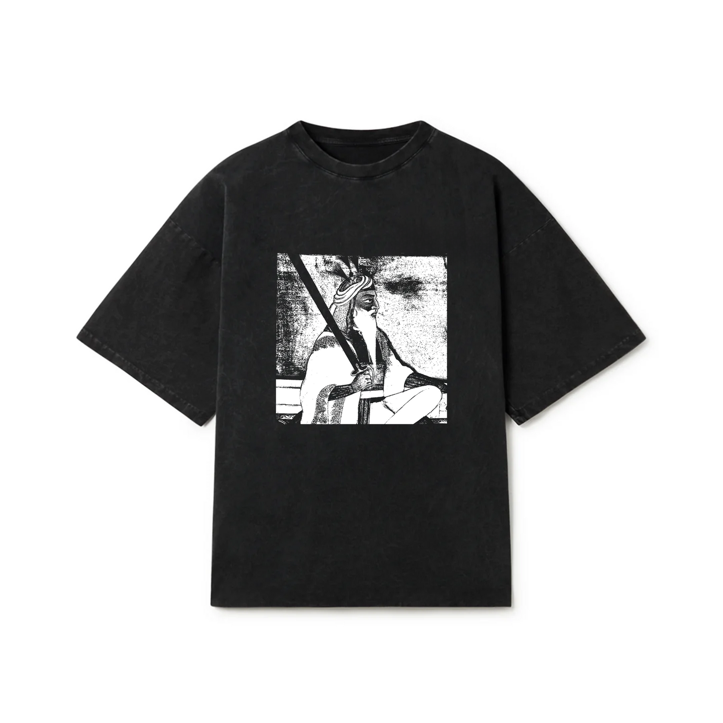 SARDAR HARI SINGH NALWA OVERSIZED FADED T-SHIRT