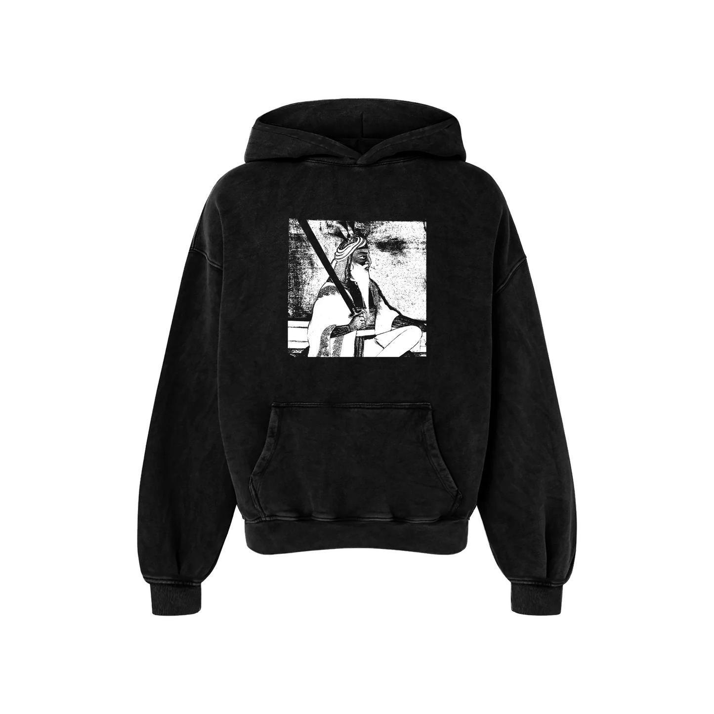 SARDAR HARI SINGH NALWA OVERSIZED FADED HOODIE