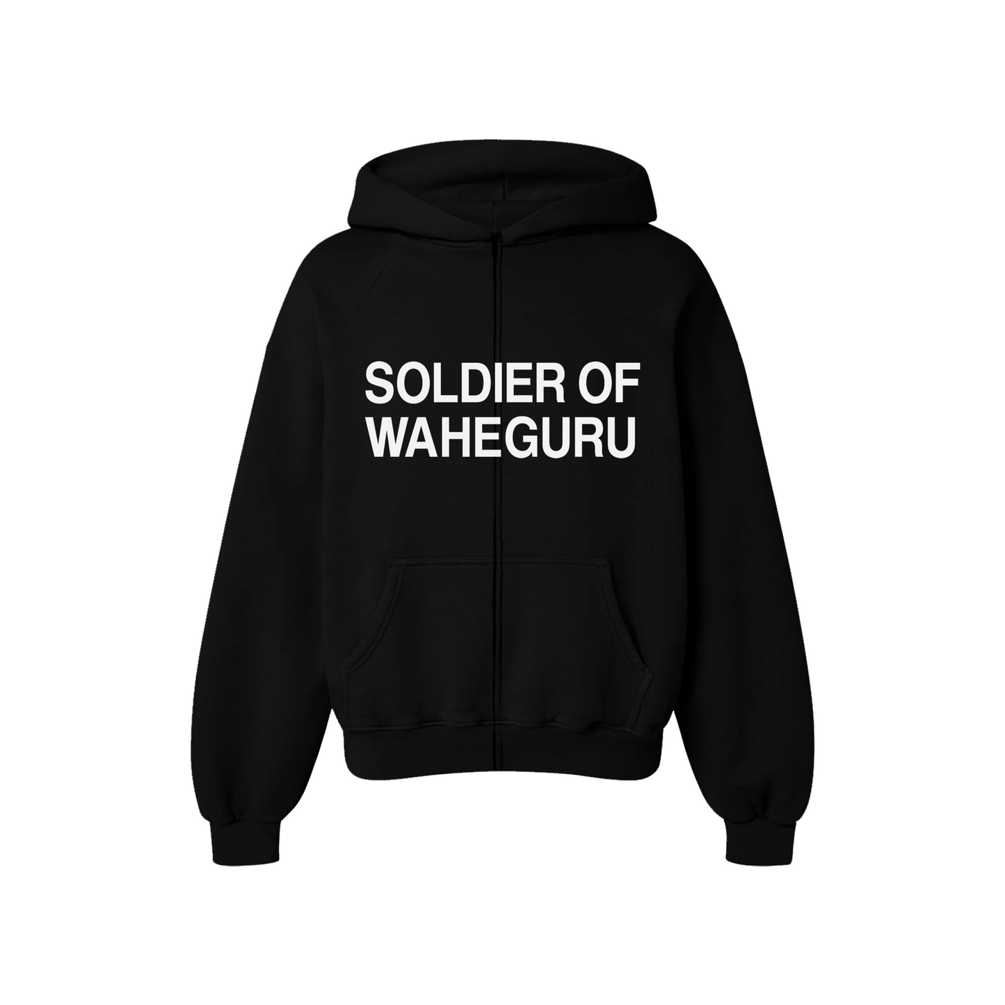 SOLDIER OF WAHEGURU OVERSIZED ZIP-HOODIE