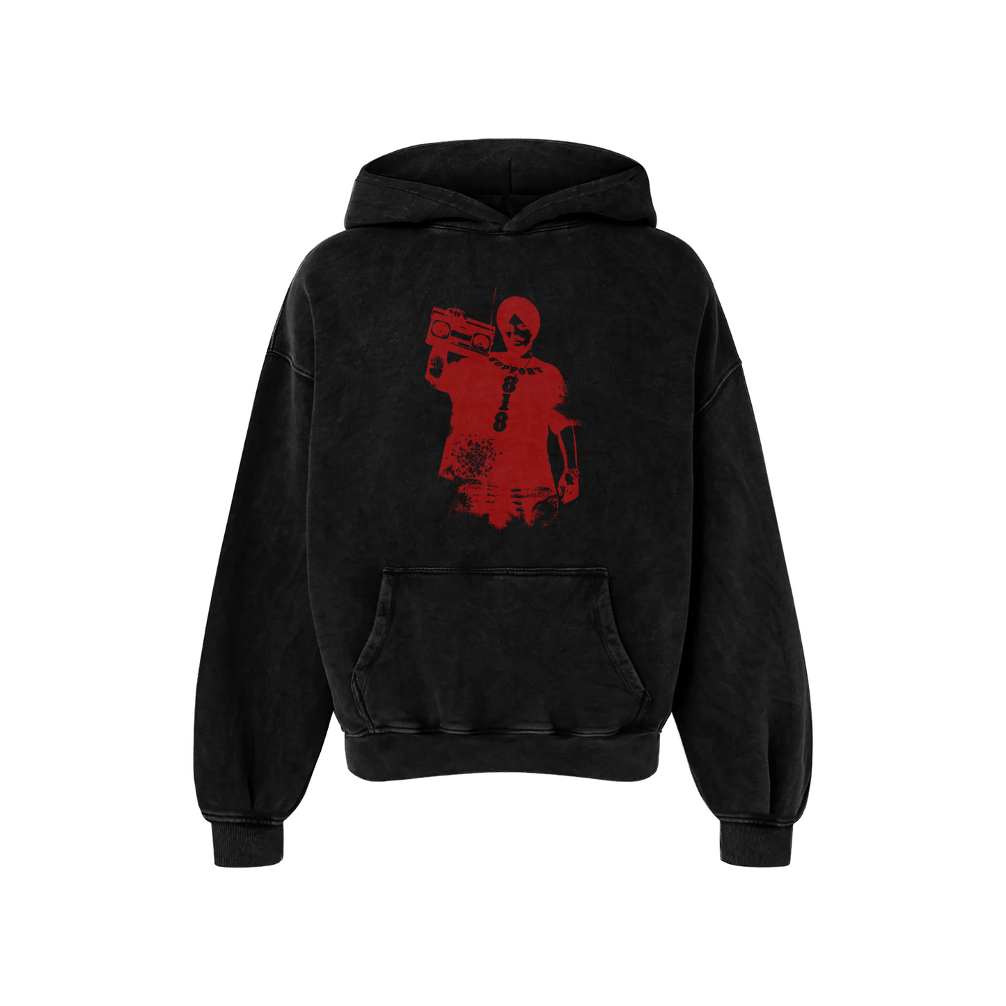 SIGNED TO GOD OVERSIZED FADED HOODIE