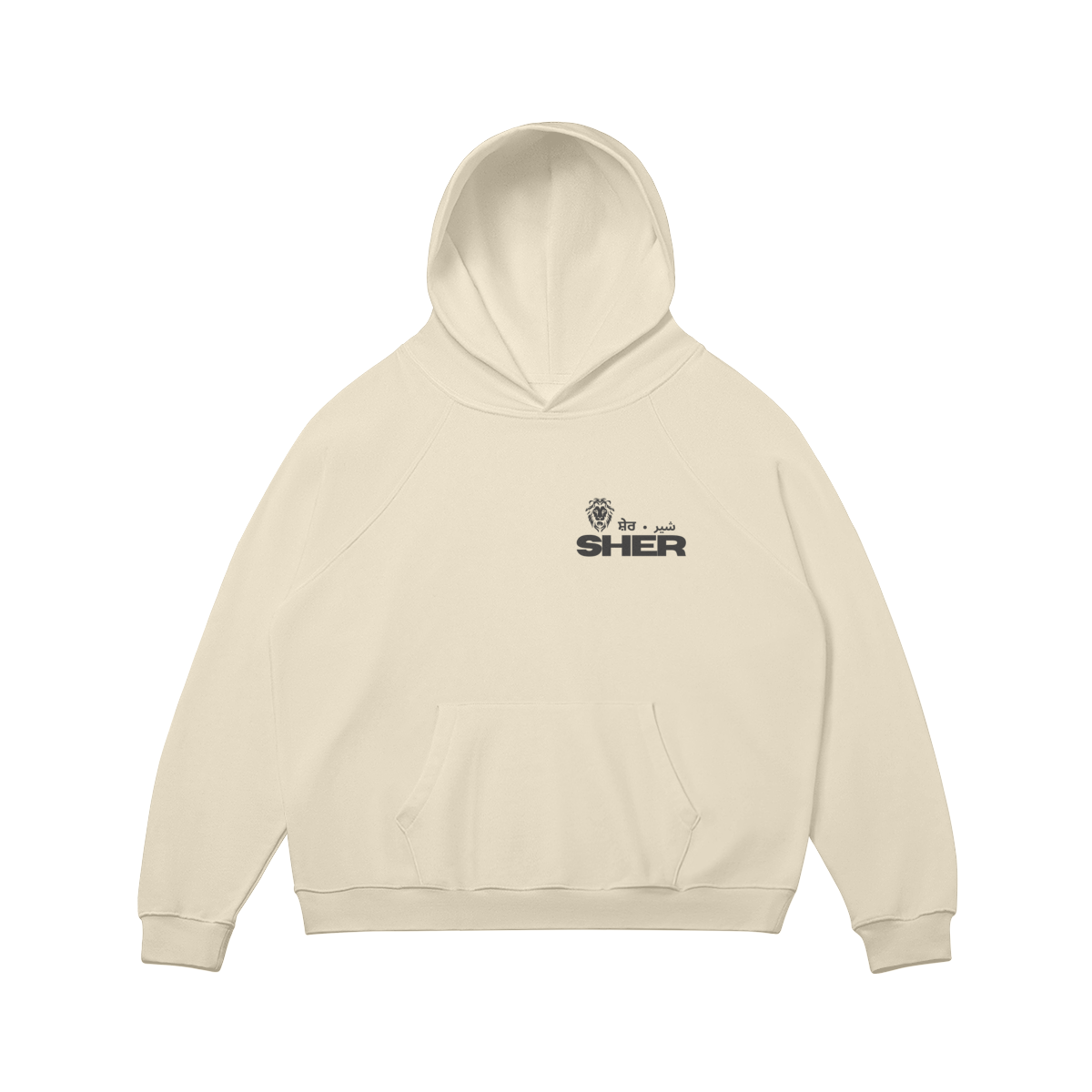 SHER OVERSIZED FLEECE-LINED HOODIE