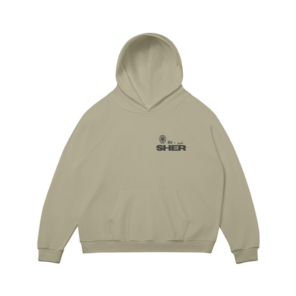 SHER OVERSIZED FLEECE-LINED HOODIE