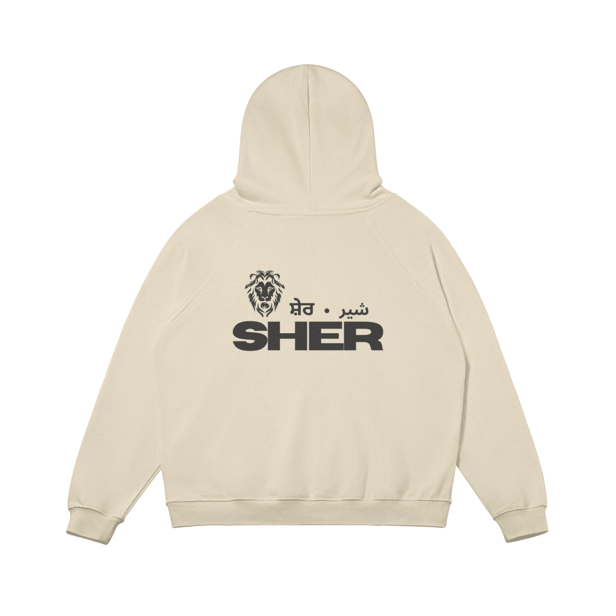 SHER OVERSIZED FLEECE-LINED HOODIE