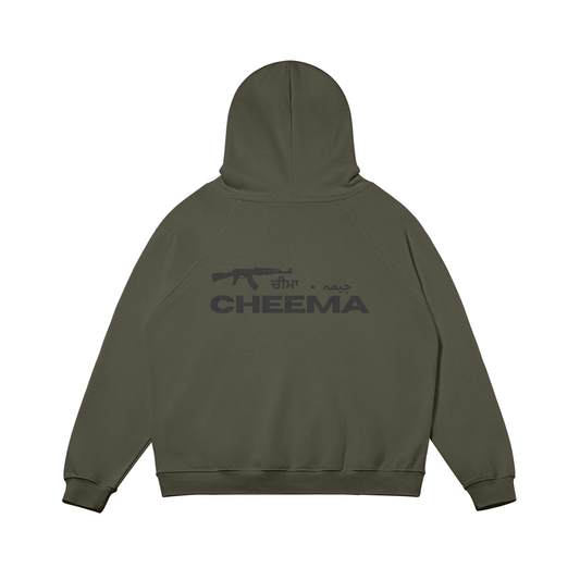 CHEEMA OVERSIZED FLEECE-LINED HOODIE
