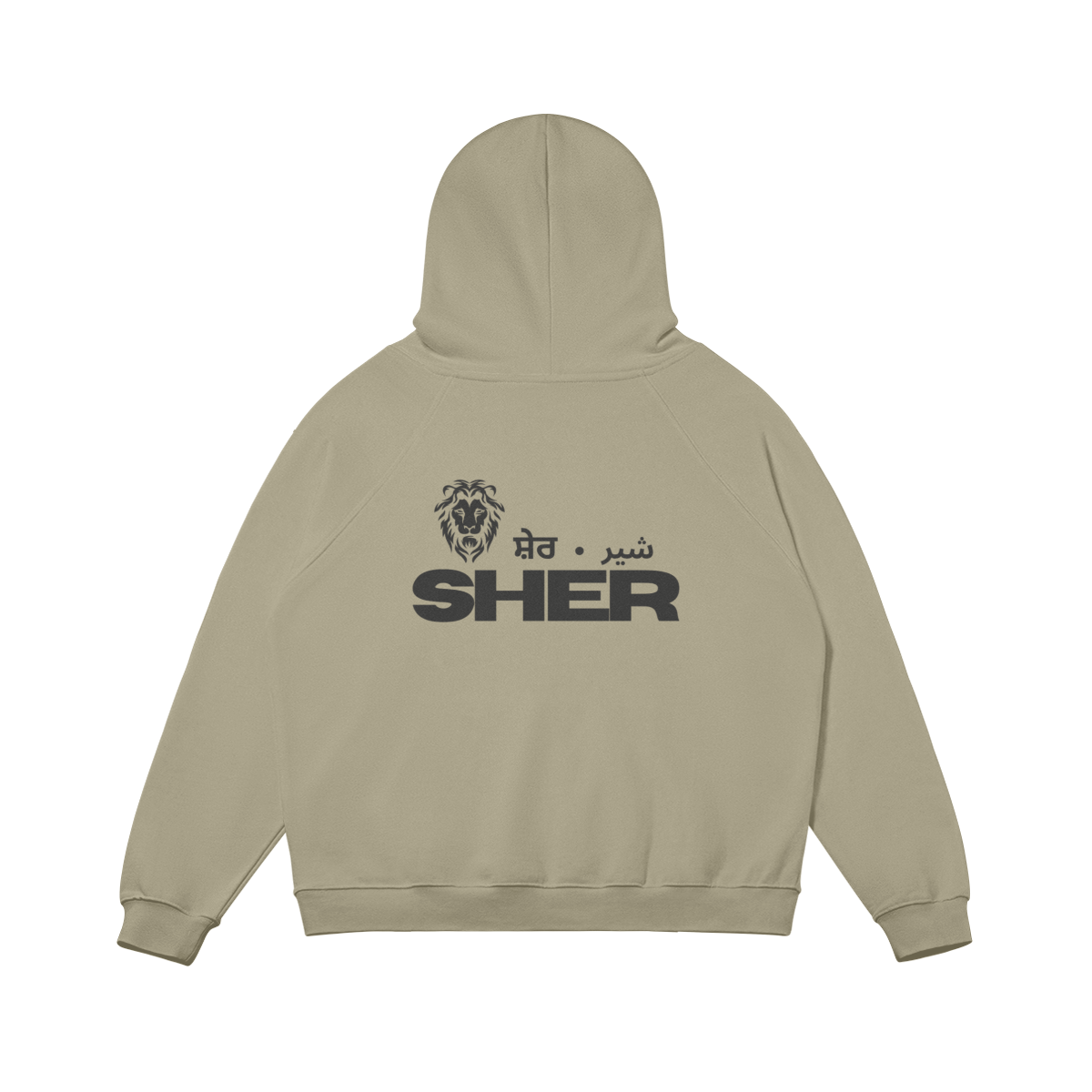 SHER OVERSIZED FLEECE-LINED HOODIE