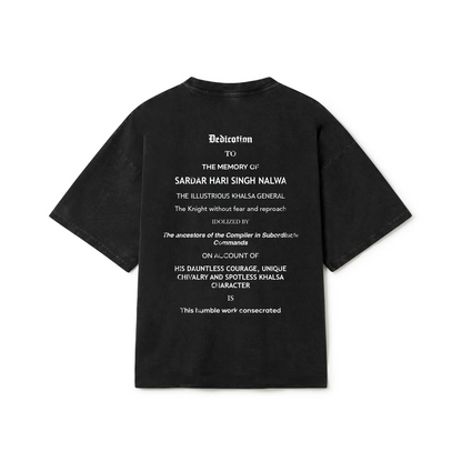 SARDAR HARI SINGH NALWA OVERSIZED FADED T-SHIRT