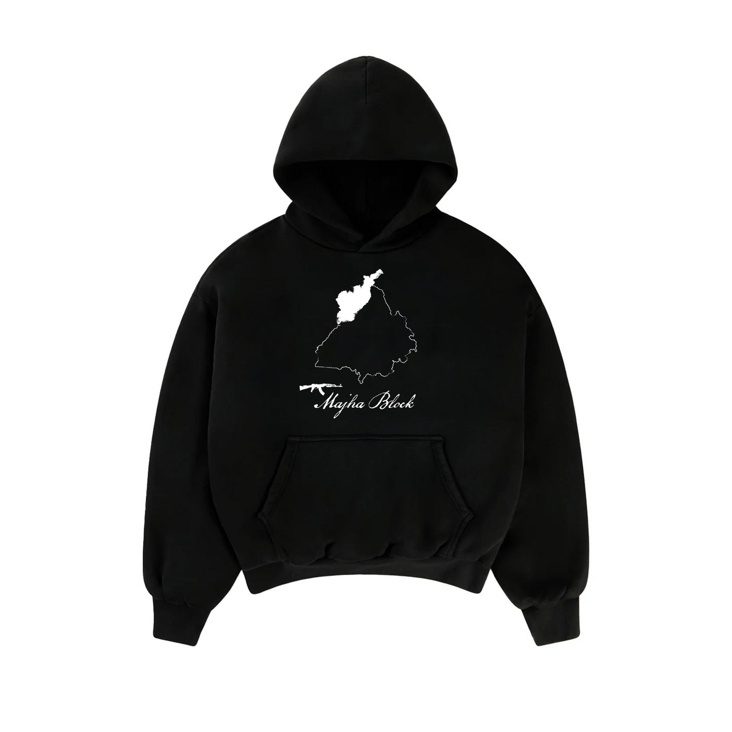 MAJHA BLOCK BOXY HOODIE