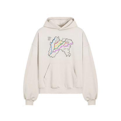 HISTORY OF PANJAB BOXY DISTRESSED HOODIE
