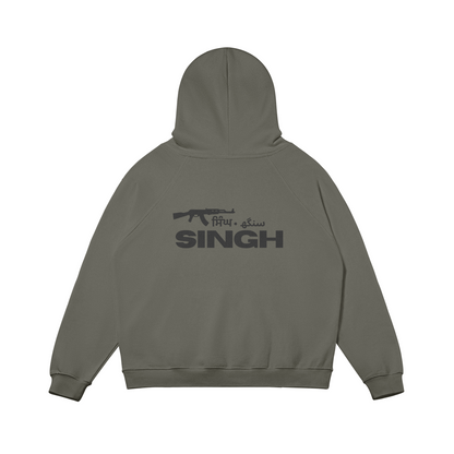 SINGH OVERSIZED FLEECE-LINED HOODIE