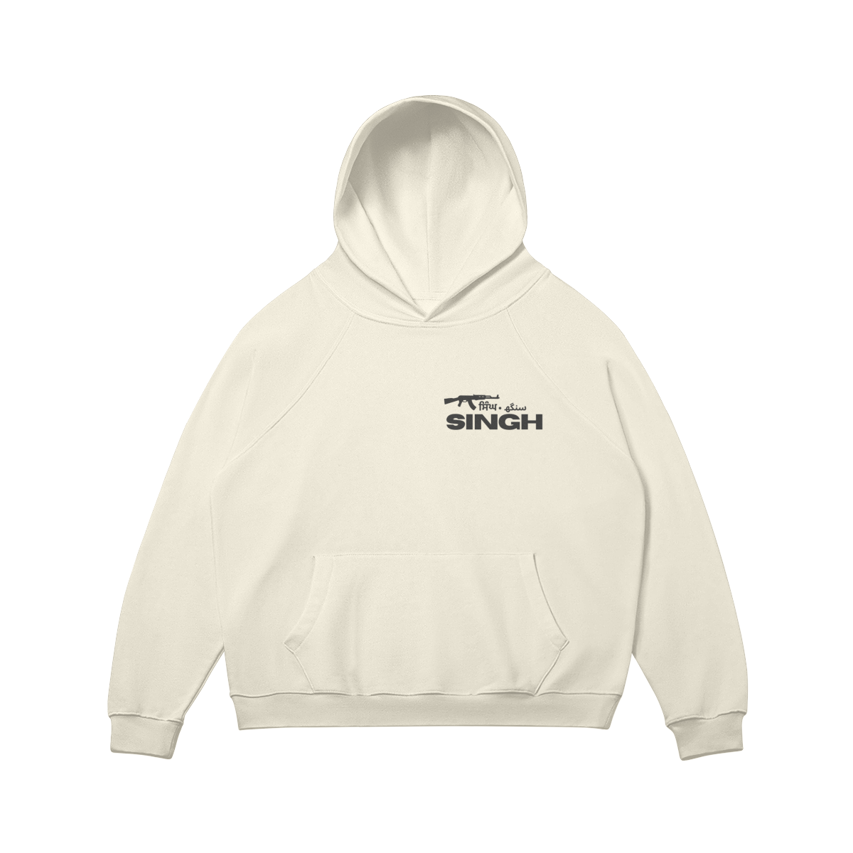 SINGH OVERSIZED FLEECE-LINED HOODIE