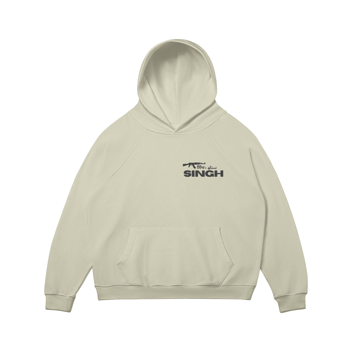 SINGH OVERSIZED FLEECE-LINED HOODIE